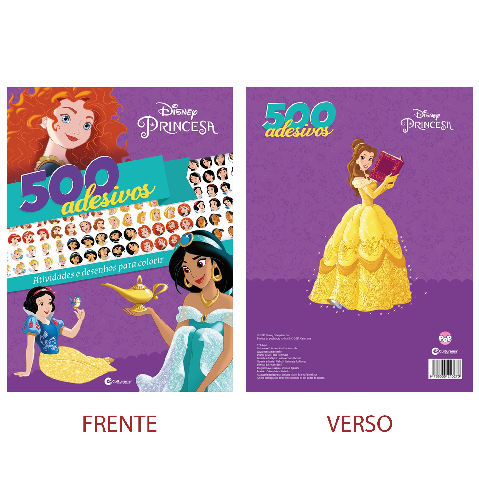 Princesas - Atividades para colorir com adesivos em Promoção na