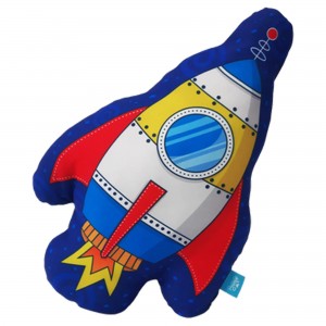 Almofada Recortada 40X25cm Foguete Astronauta Sude