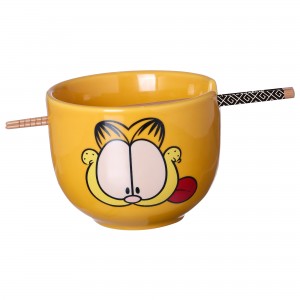 Bowl de Porcelana 500ml com Hashi Garfield Zona Criativa