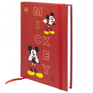 Caderno de Anotações Pautado 168 Folhas A5 Capa Dura Mickey Disney DAC