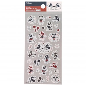 Cartela Adesivos de Papel Mickey e Minnie Mouse Disney