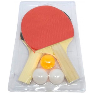 Conjunto Jogo de Ping Pong com 2 Raquetes e 3 Bolas Javick